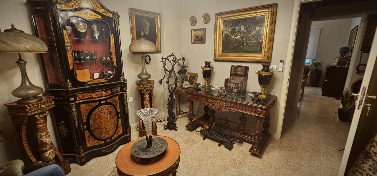 Restored Lebanese salon interior with period furniture