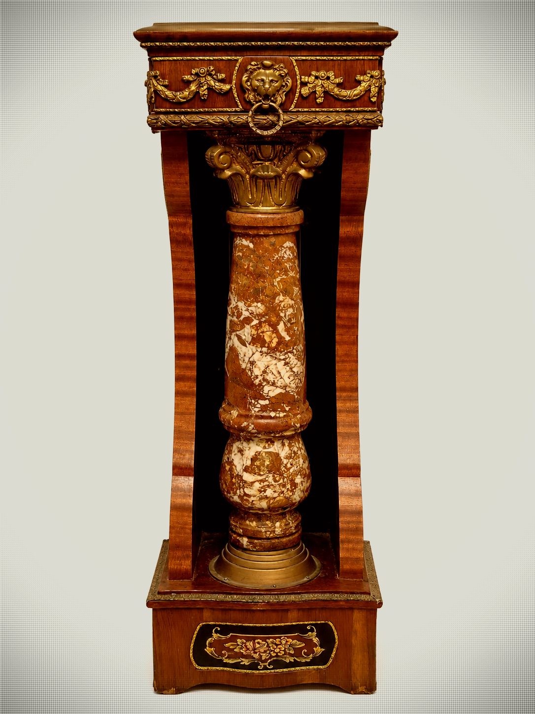 A pair of  Marble Pedestal – French Empire Style