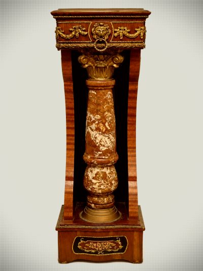 Marble Pedestal – French Empire Style