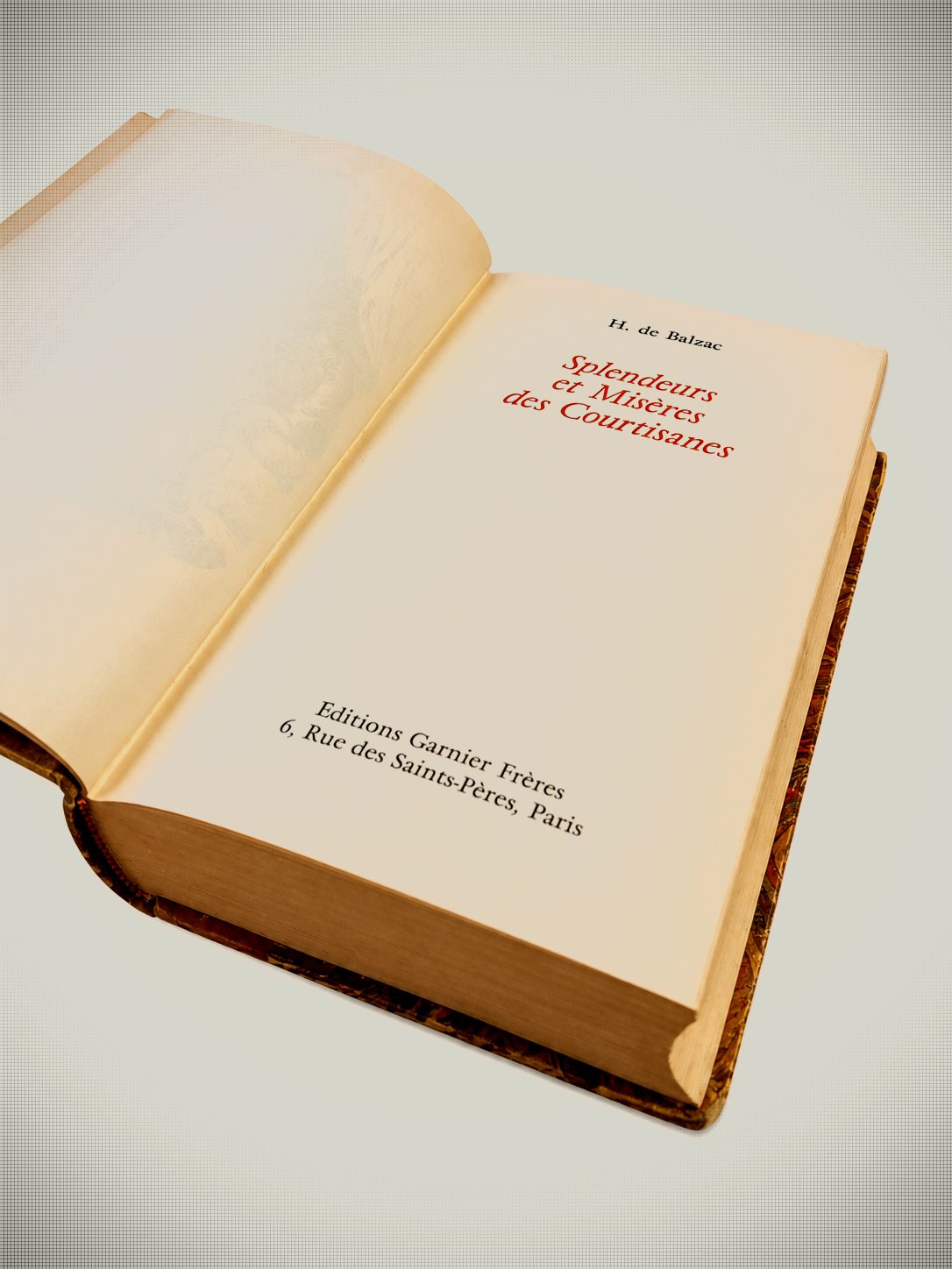 Balzac Literary Volume – Vintage French Edition