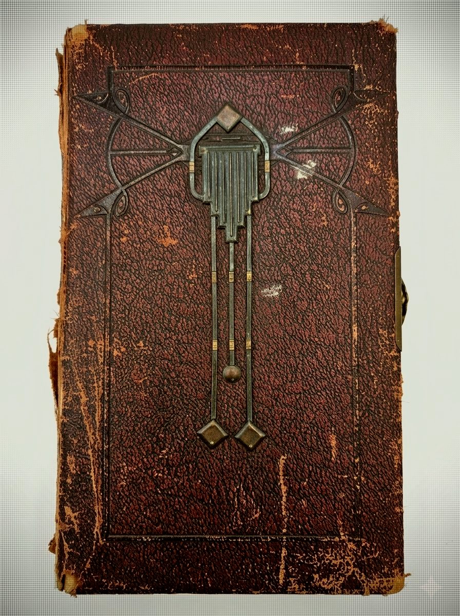 Antique Jugendstil / Art Nouveau photo and postcard album