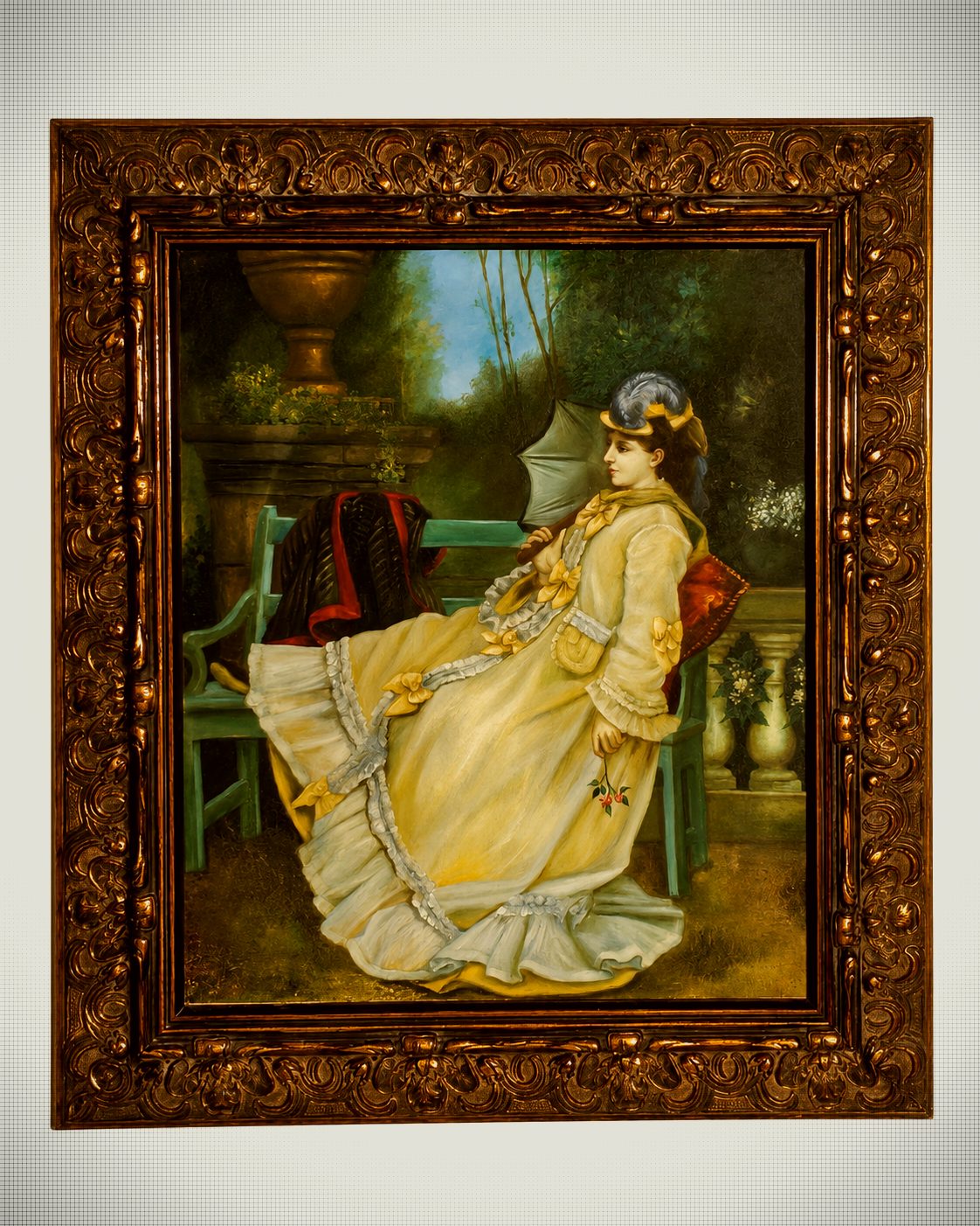 In the Garden (Dans le jardin) – After Auguste Toulmouche.