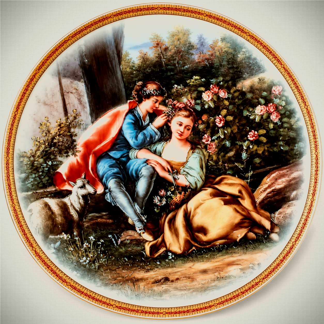 KAHLA Collector Plate – Rococo Scene