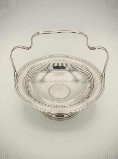 Coupe Art déco en laiton argenté