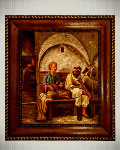 Moorish Café in Algiers (After Lazerges)