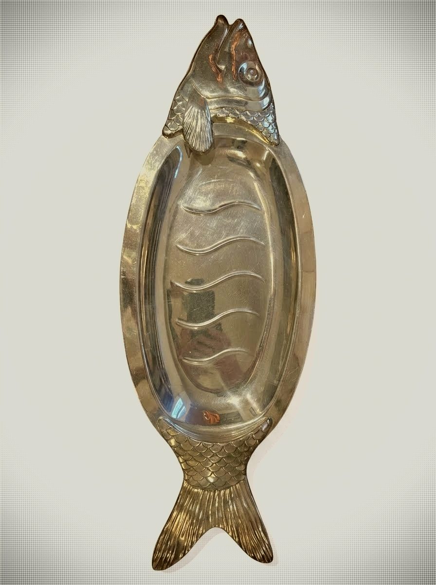 Plat à poisson vintage BMF Fritz Nagel