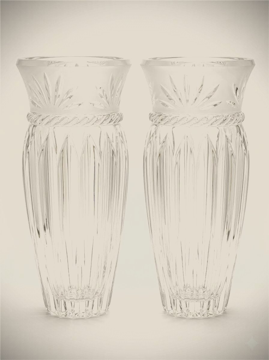 Vintage Cristal d'Arques "Carthage" 24% Lead Crystal Vases