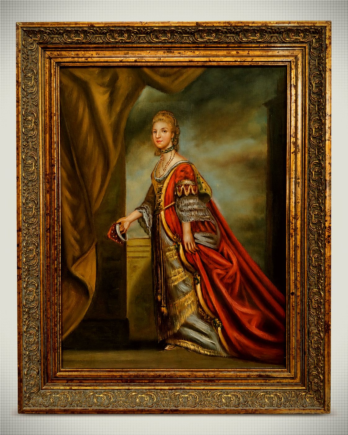 Noble Lady Portrait – 18th-Century Style