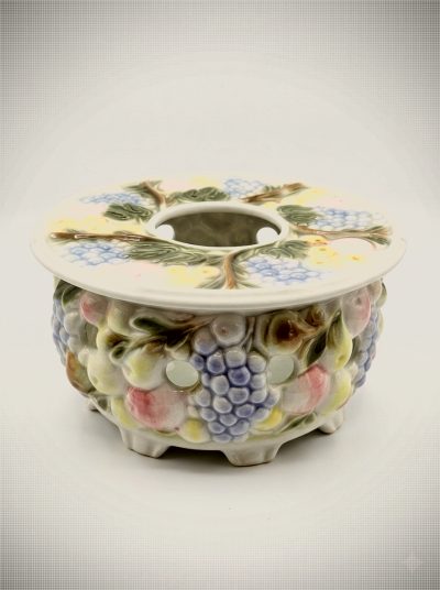Vintage Gerold Porzellan Bavaria Fruit Relief Teapot