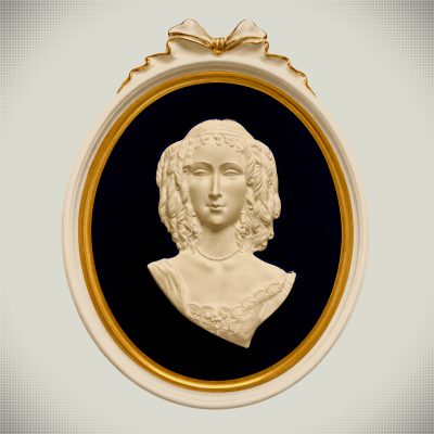 Set of Three Unterweissbach Porcelain Cameo Wall Plaques