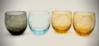 Vintage Moser "Culbuto" Whiskey Tumblers