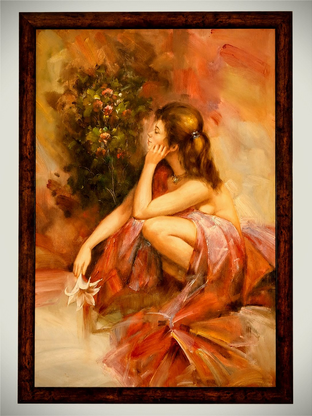 Painting – Woman in a Garden
