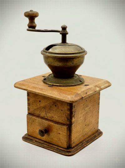 Vintage Hand-Crank Manual Coffee Grinder