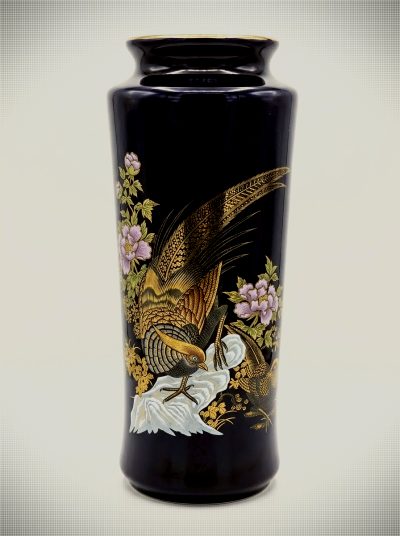 Pheasant Vase – Vintage Japanese