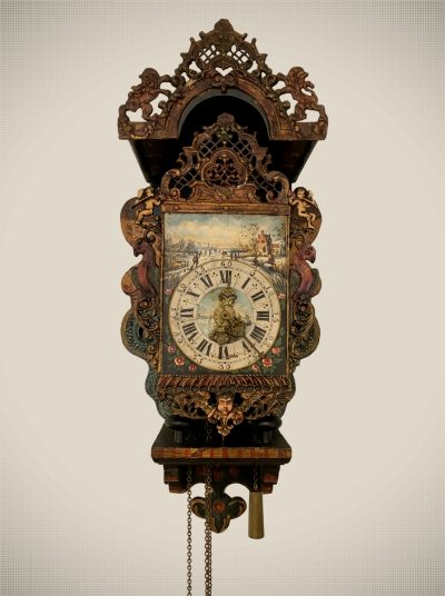 Horloge hollandaise Stoelklok – Fin du XVIIIe siècle