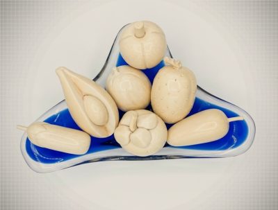Decorative Vintage Ivory Fruits & Vegetables
